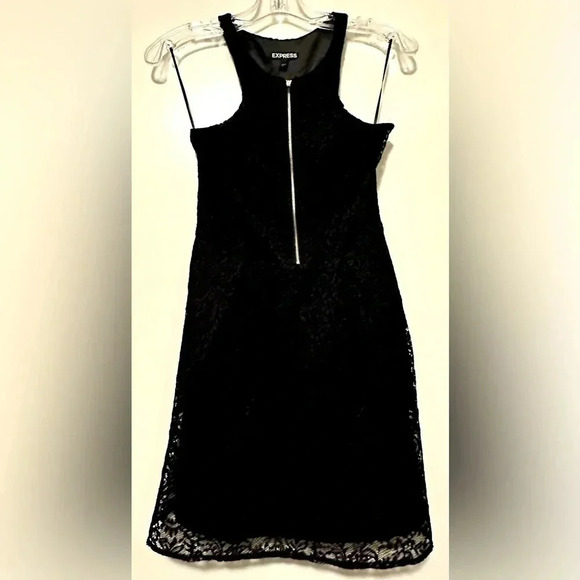 Express Dresses & Skirts - Express black lace dress size 0